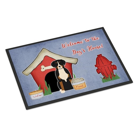 Carolines Treasures Dog House Collection Greater Swiss Mountain Dog Indoor or Outdoor Mat, 18 x 0.25 x 27 in. BB2791MAT